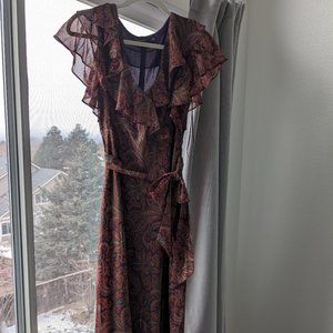 Lauren by Ralph Lauren Midi, Paisley print dress, sz 6